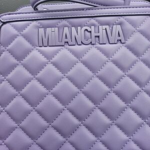 Quilted Purple Crossbody Bag